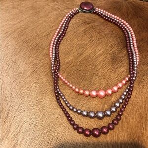Elegant Multi-Strand Pearl Necklace